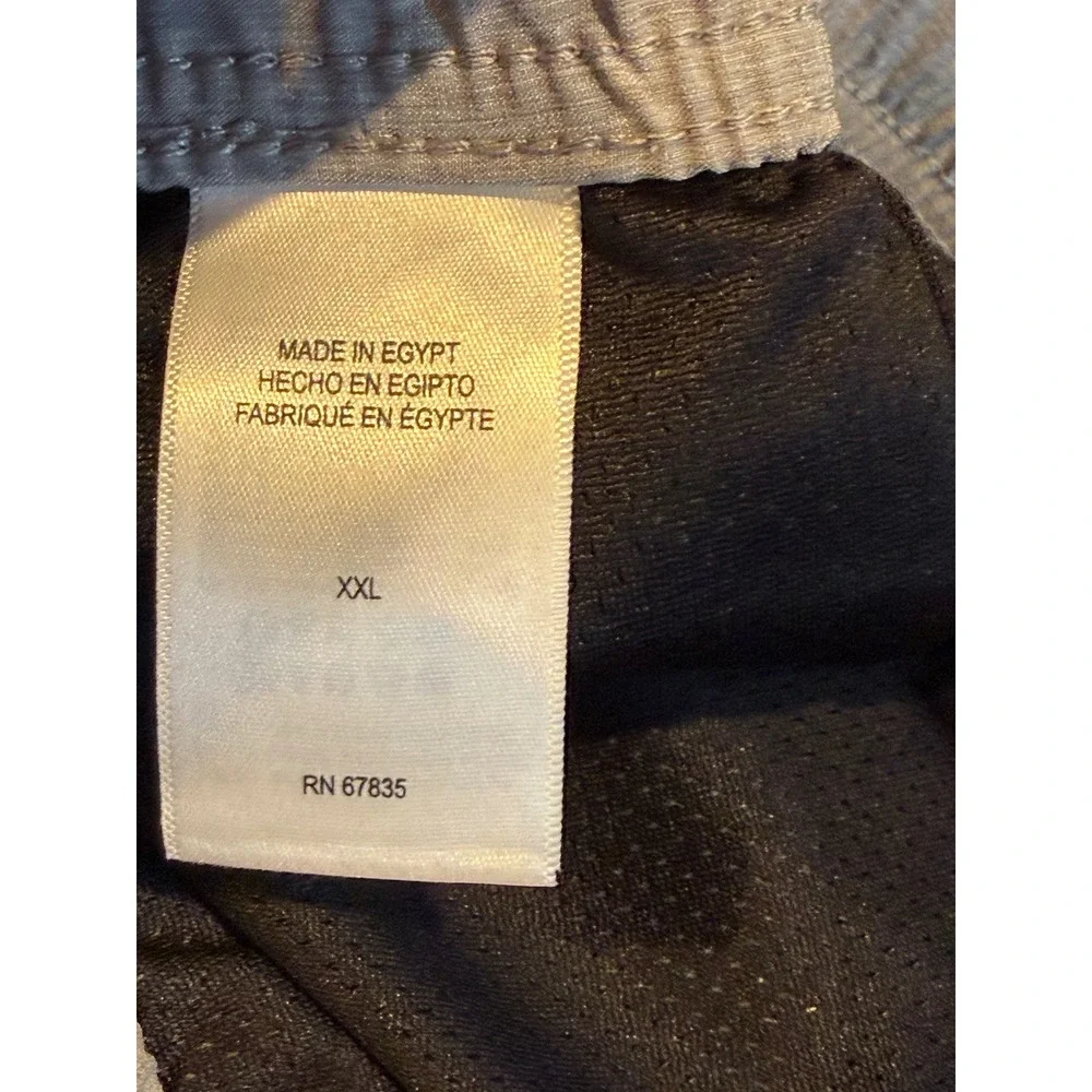 NWT Nautica Mens Swim Trunks XXL Gray Blue Colorblock Summer Beachwear Surf